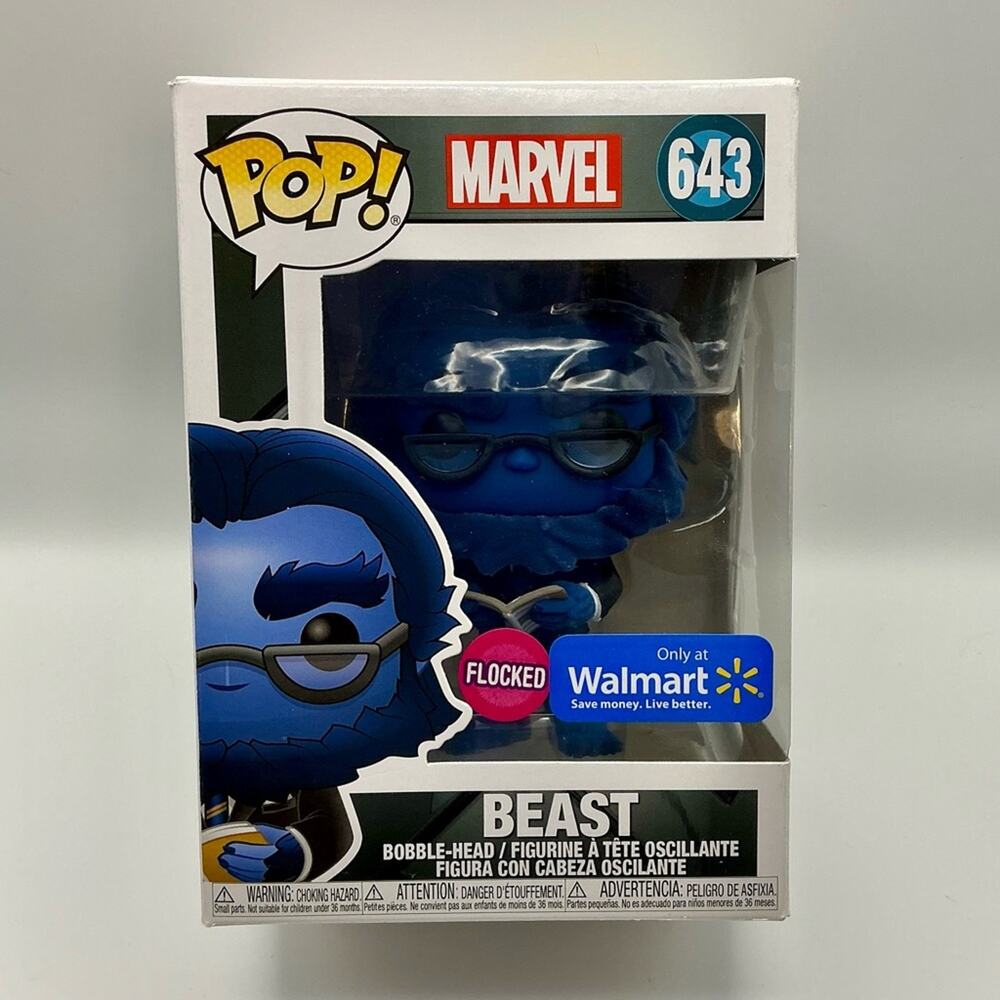 Beast #643 – X-Men Funko Pop Flocked Walmart Exclusive